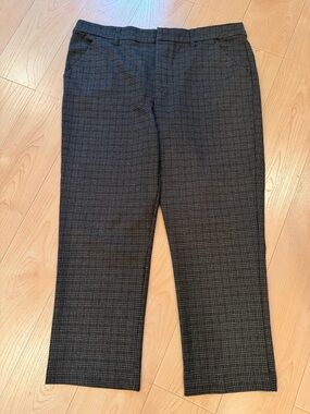 Wit & Wisdom Dark Gray Plaid Dress Pants